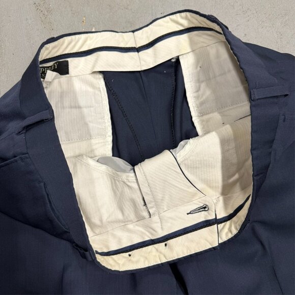 Coppley 1883 Dress Pants Wool Trousers Navy Blue W36xL30 - Picture 4 of 8